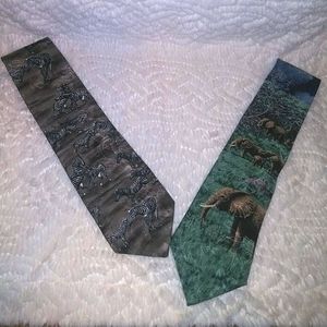 5/$25 Endangered species silk ties